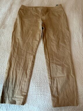 Old Navy beige tan pixie ankle pants 14 new
